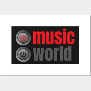 Music On World Off - Music Switch - Music Quotes - Music Lovers Posters and Art